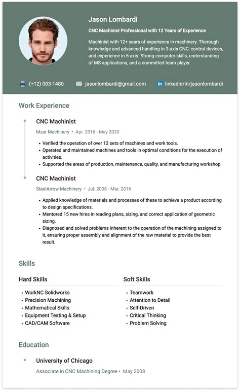 cnc machine service engineer resume sample|cnc operator resume sample.